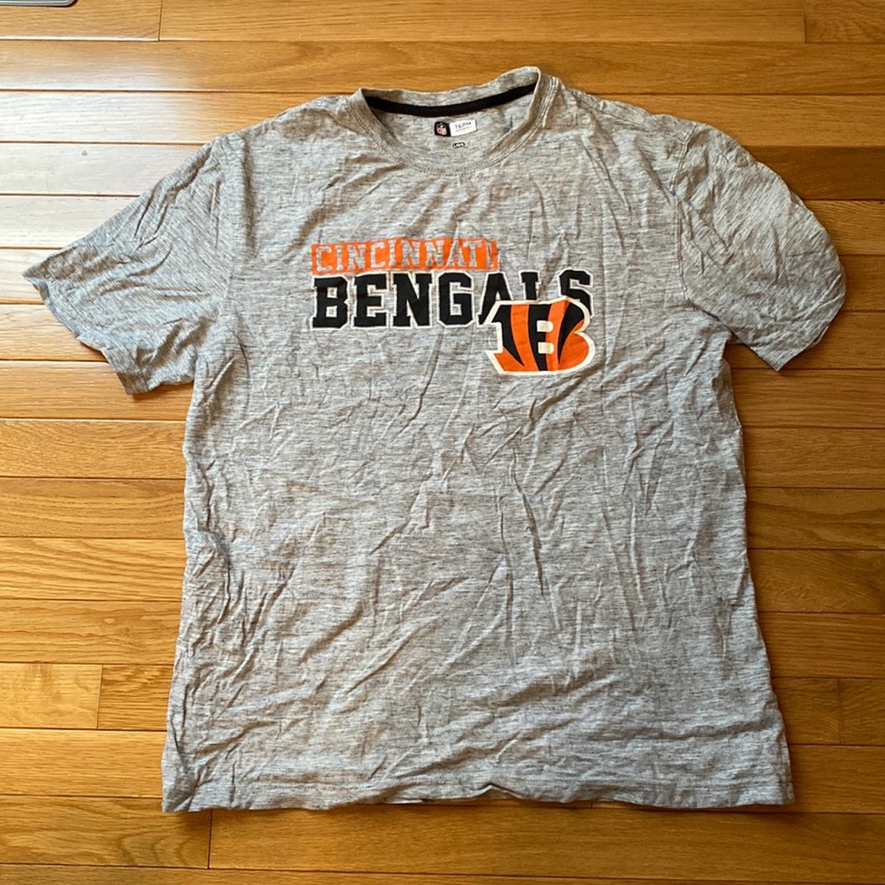 Large Cincinnati Bengals grey T shirt